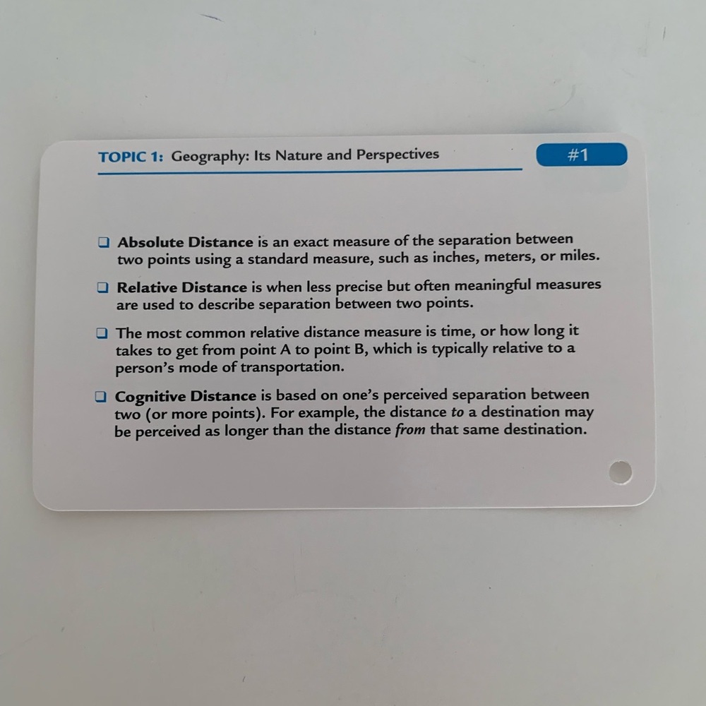 Barron's AP Human Geography Flash Cards 3rd Edition Ring Included Like New - Picture 11 of 13